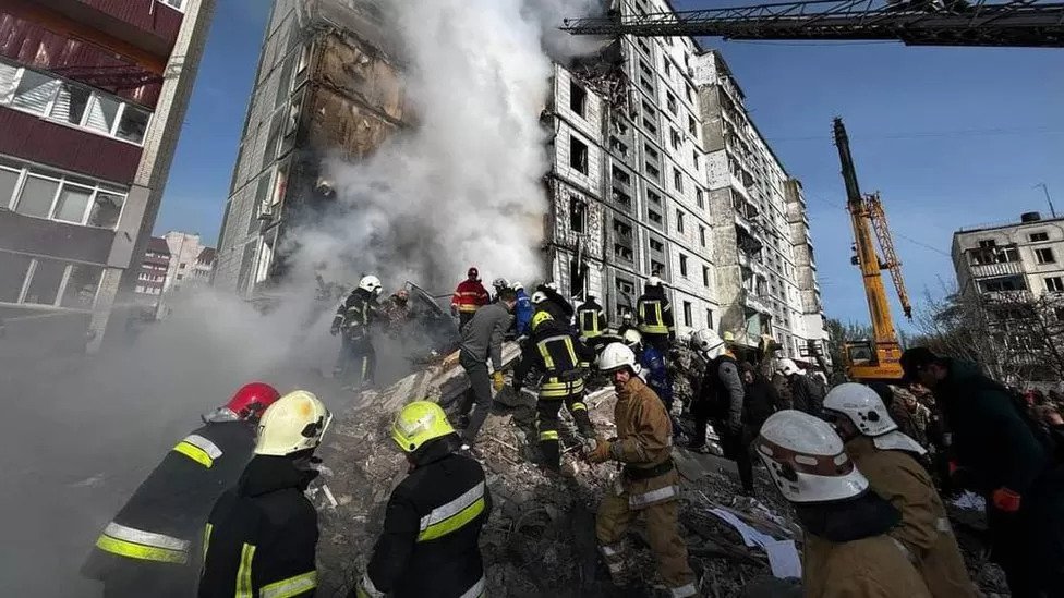 Ukraine war: Thirteen dead as Russian missiles hit cities